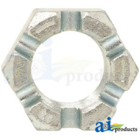 A & I Products Nut 1-1/8"-12 Slotted 1.7" x1.7" x1" A-44383BH